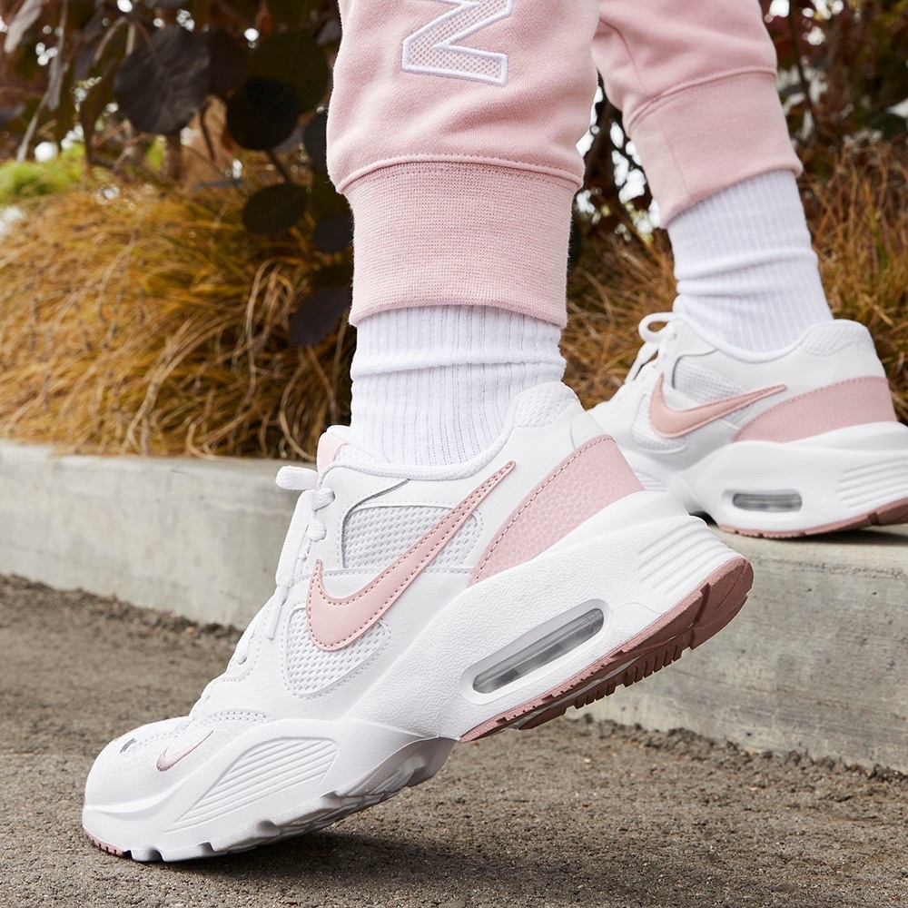 Worn once- Like new-Wmns Air Max Fusion 'White Pink Glaze'